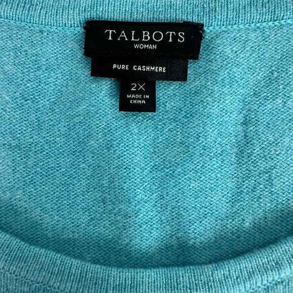 Talbots Pure Cashmere Crew Neck Sweater size 2X - Picture 4 of 6